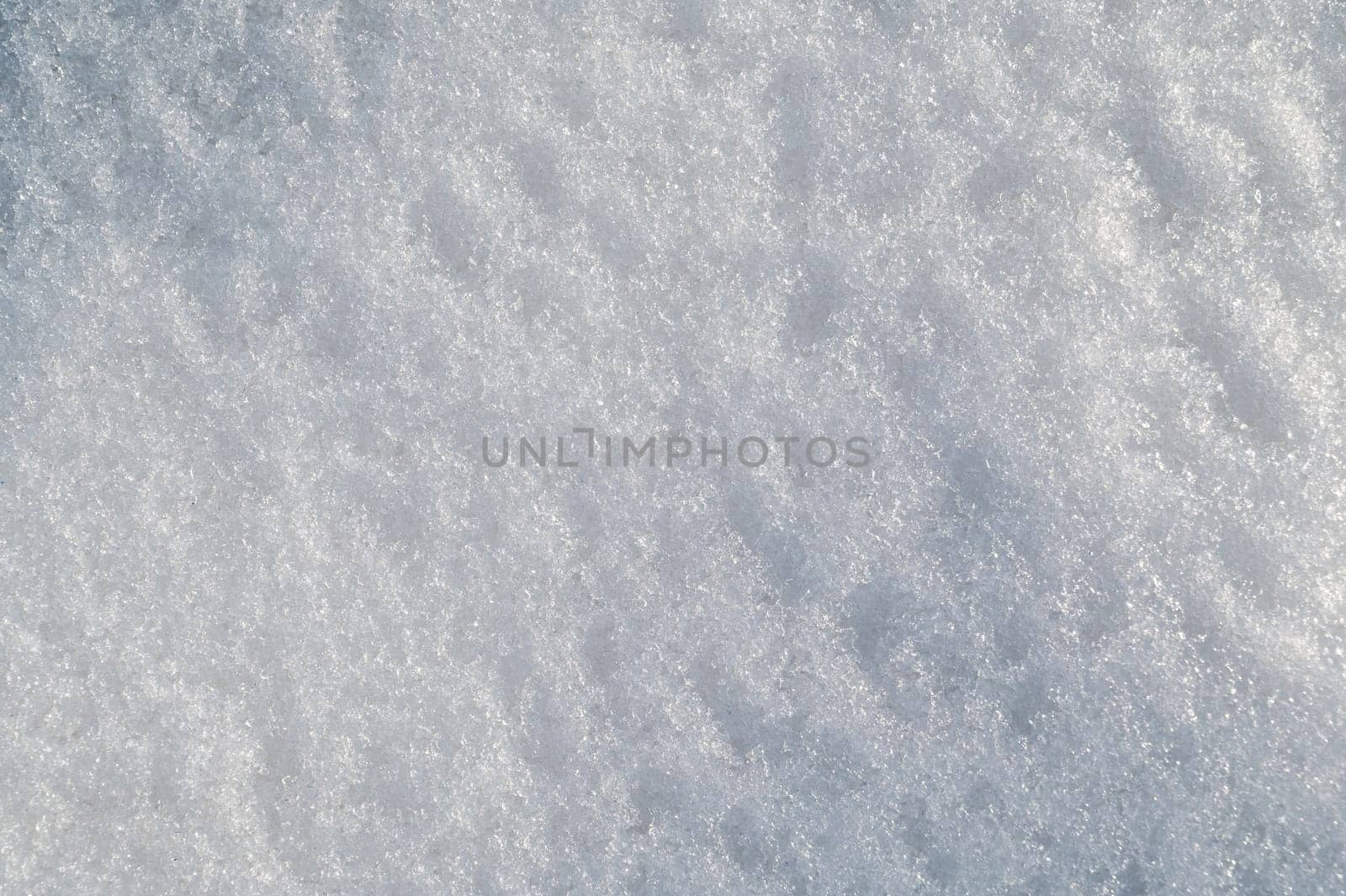 white smooth texture of snow on a cold winter day