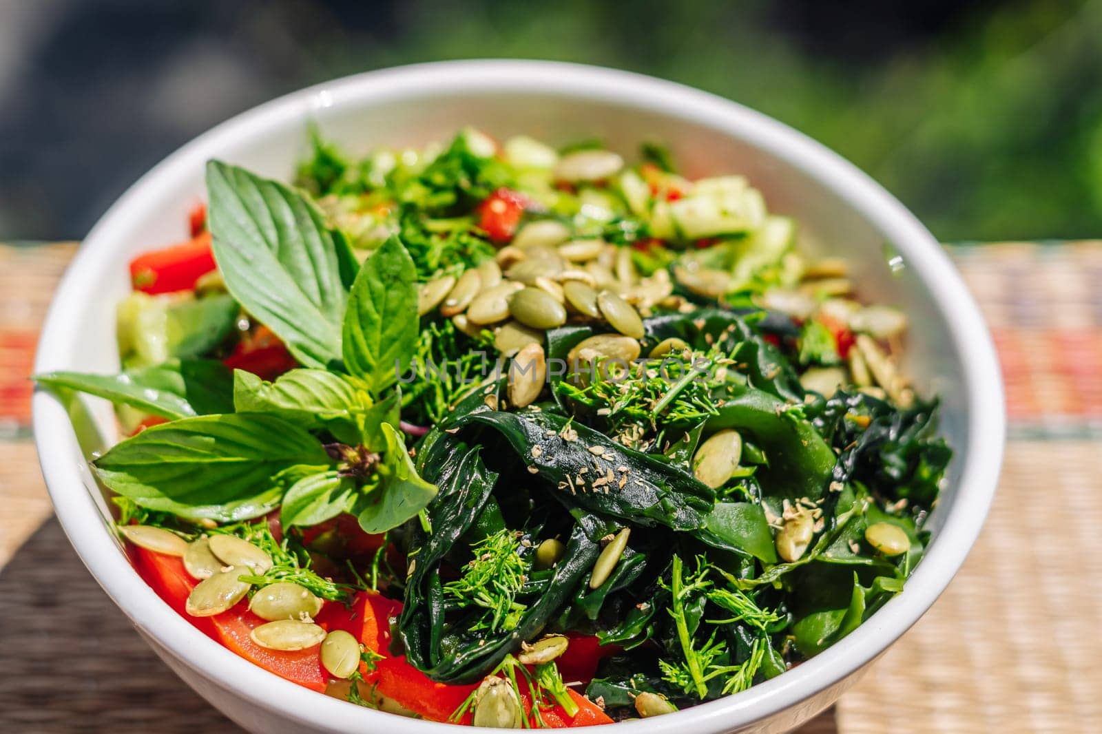 Energy of fresh raw vegetable healthy food, summer sunny mood.