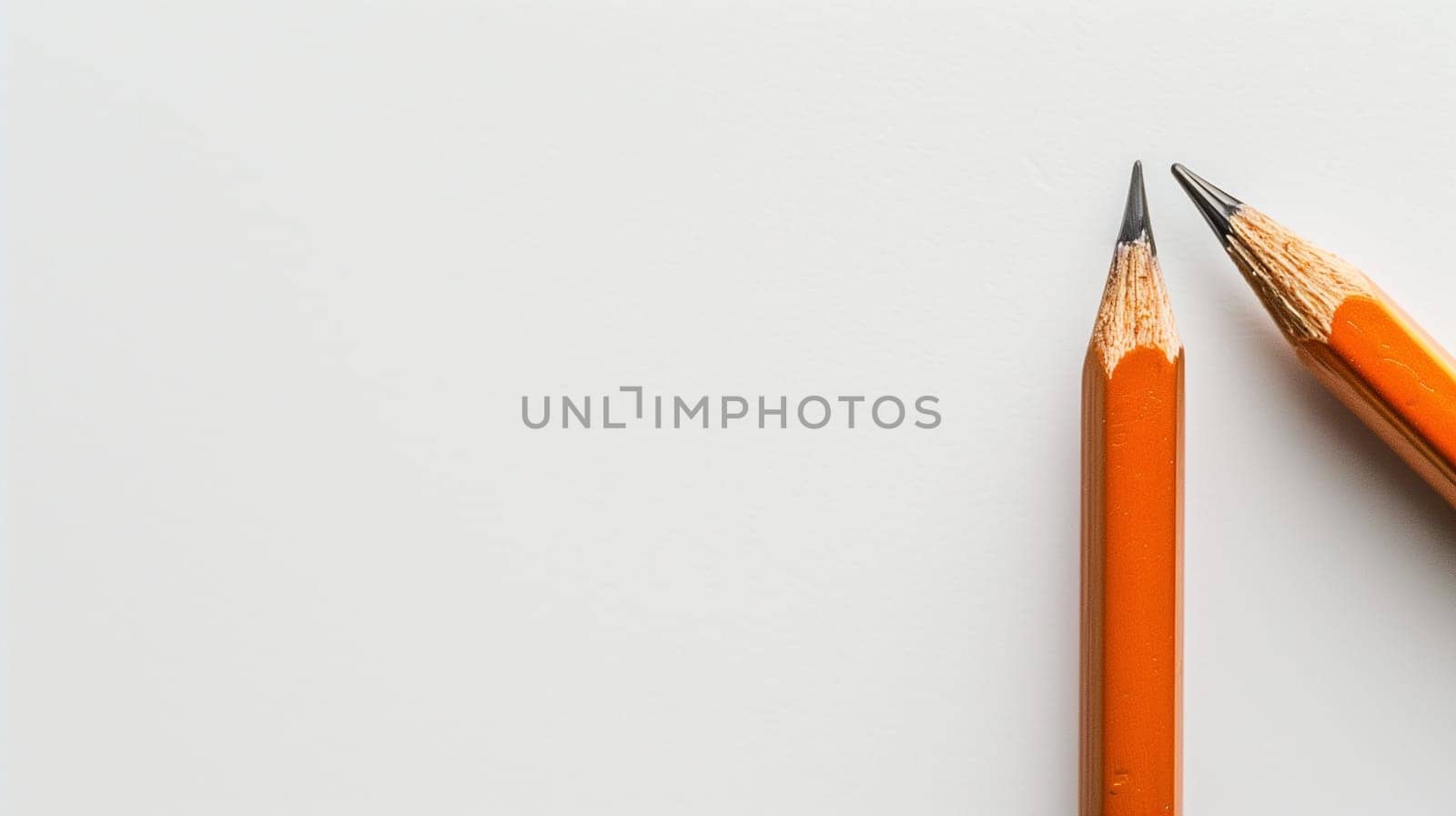 A close-up view of the finely sharpened tip of a pencil positioned against a clean white background. The image showcases the pencil’s texture and color, emphasizing its potential for precise writing or drawing. The simplicity of the background enhances the focus on the pencil's craftsmanship.