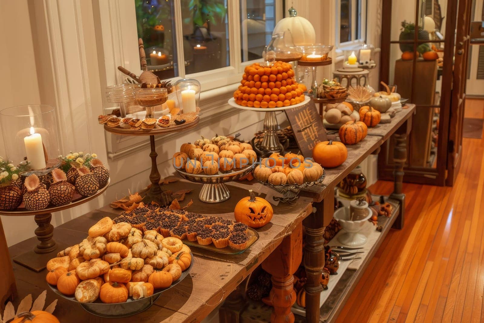 Spooktacular halloween bash costumed guests, eerie decor, and themed treats for all