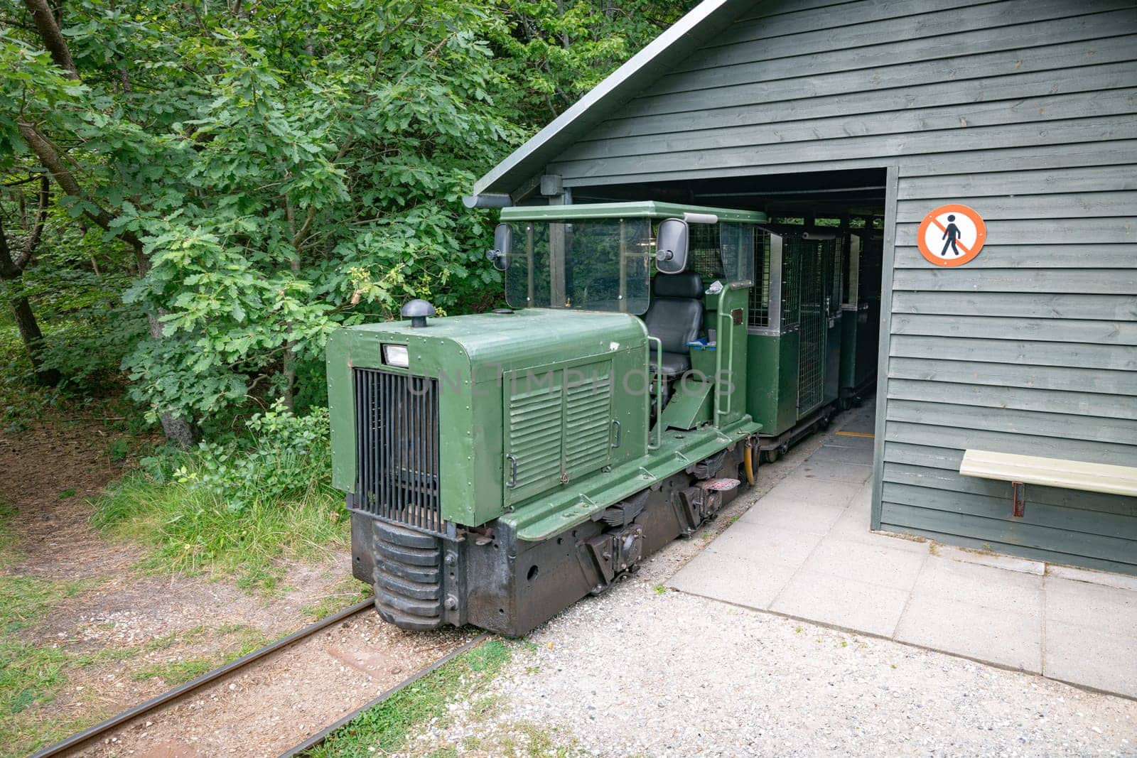 old ammunitian train in hansholm denmark,The munition railway was constructed because the ammunition used in the 38 cm guns was too heavy to be simply carted around on a handcart.