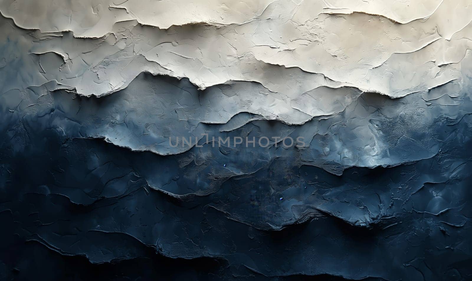 Abstract textured background in blue and white. Selective focus.