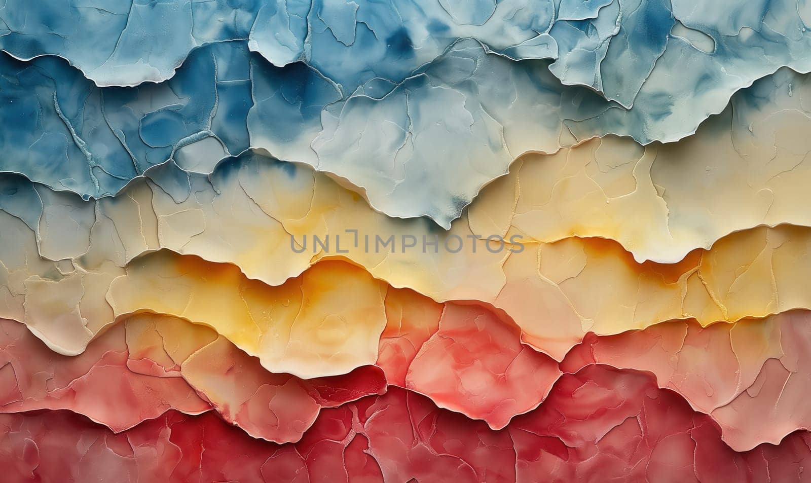 Abstract colorful background with wavy texture. Selective focus.