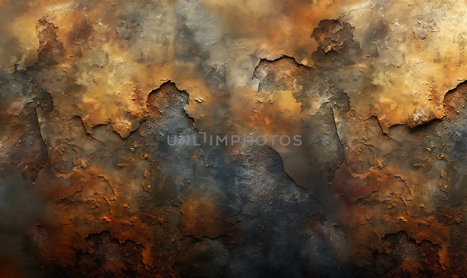 Abstract textured background in color with cracked paint. Selective focus.