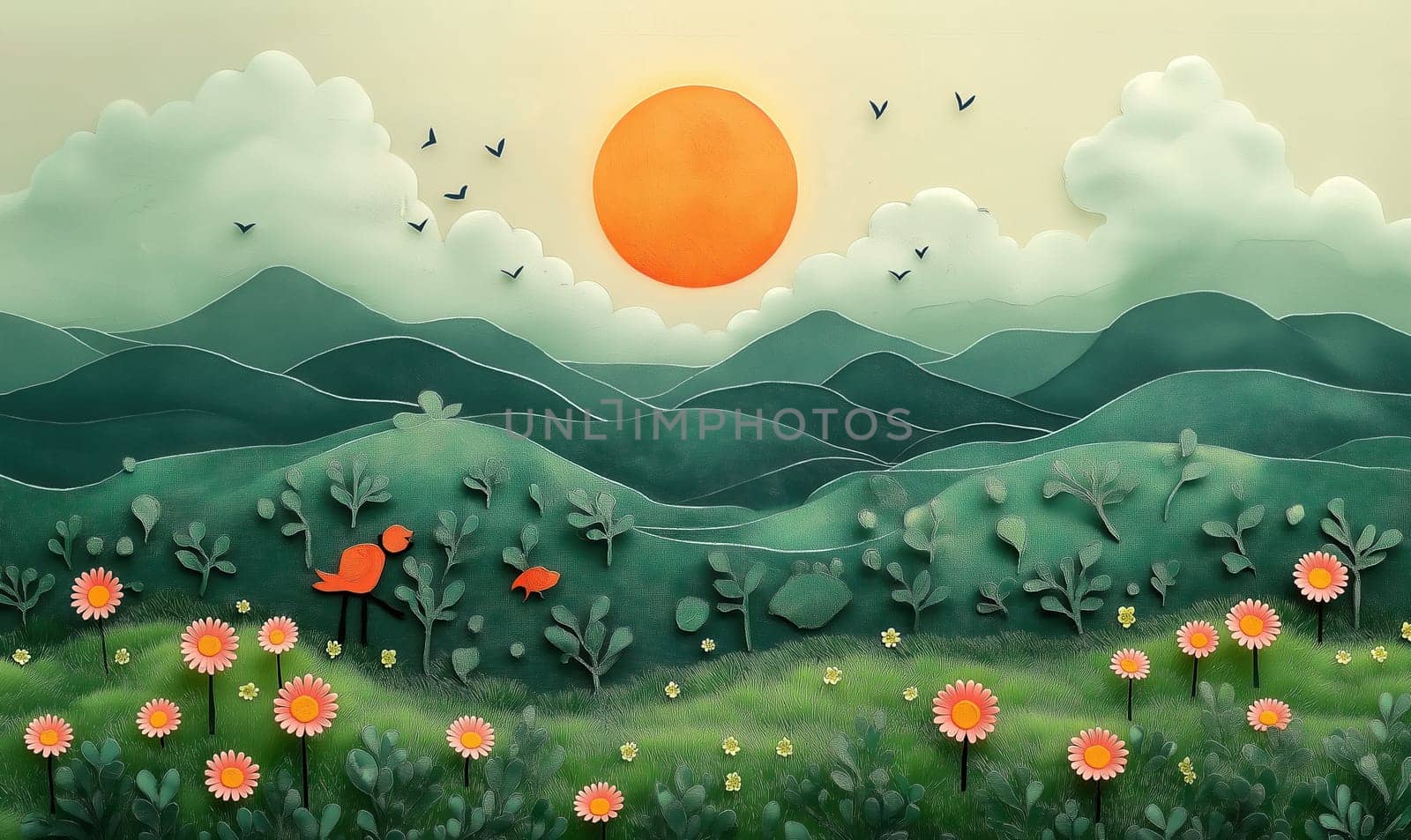 Creative natural landscape, ecology concept. Selective focus.