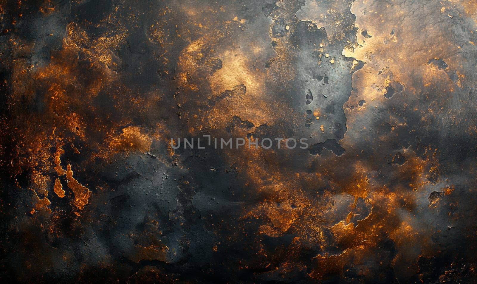 Creative dark bronze background with texture. Selective focus.