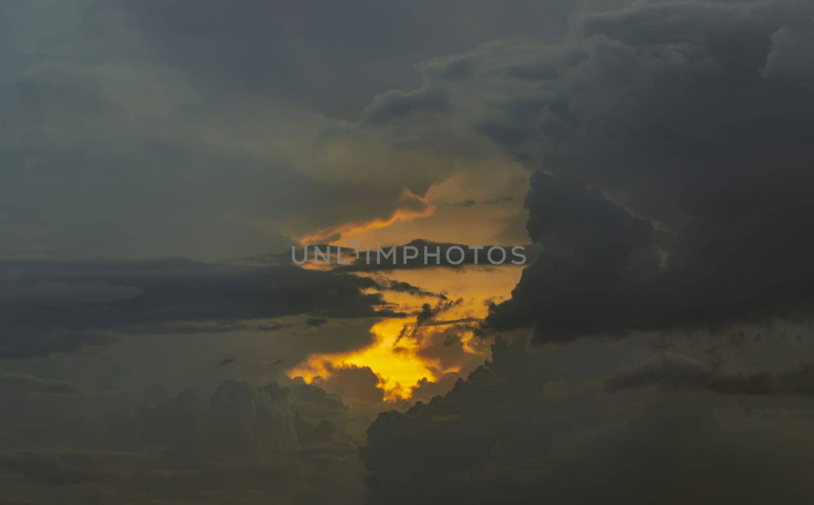 Amazing clouds like a heaven for background wallpaper and texture. The sky is being covered with clouds, Concept idea of Imaginative clouds nature, Nature abstract composition, Copy space, Selective focus.