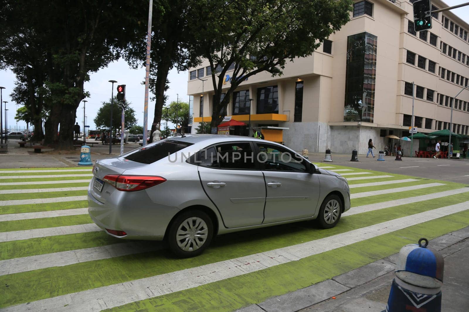 salvador, bahia, brazil - january 5, 2024: a pedestrian crossing is seen in the city of Salvador.
