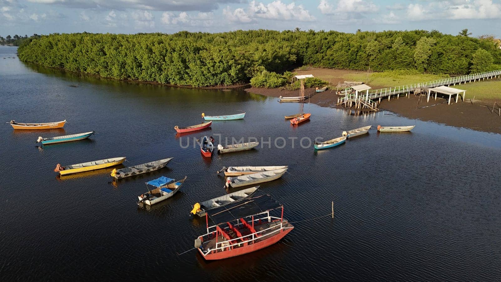 conde, bahia, brazil - september 9, 2024: fishing boat port in the district of Siribinha in the municipality of Conde.