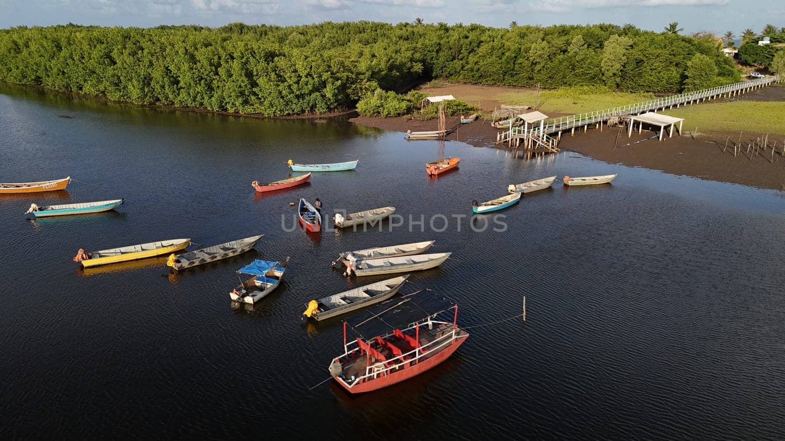 conde, bahia, brazil - september 9, 2024: fishing boat port in the district of Siribinha in the municipality of Conde.