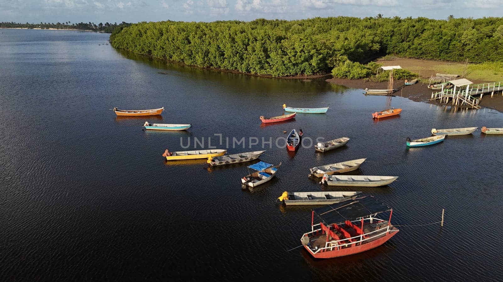 conde, bahia, brazil - september 9, 2024: fishing boat port in the district of Siribinha in the municipality of Conde.