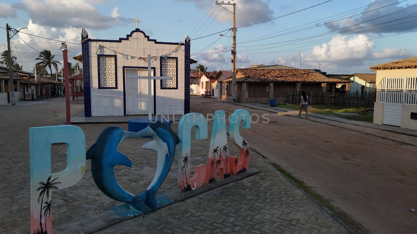 conde, bahia, brazil - september 9, 2024: aerial view of the Pocas district in the municipality of Conde.