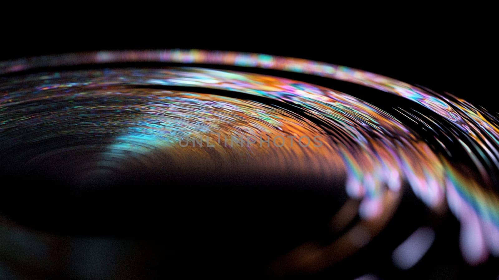 Captivating abstract image with mesmerizing circular pattern, dark center, flowing lines, bright colors, and glowing gradient. Ideal for backgrounds or striking visual element