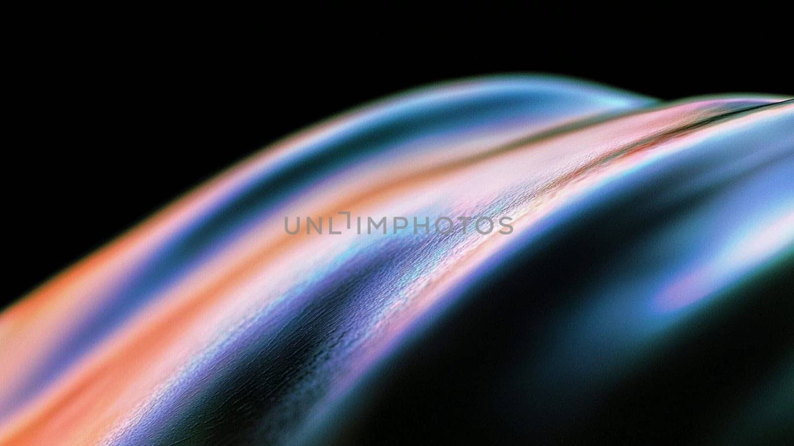 Colorful iridescent surface forming flowing shapes, a futuristic background ideal for technology, connectivity, or innovation related designs