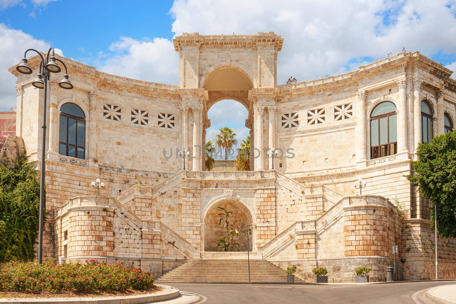 Photo of the Bastion of Saint Remy. Sardinia, Italy