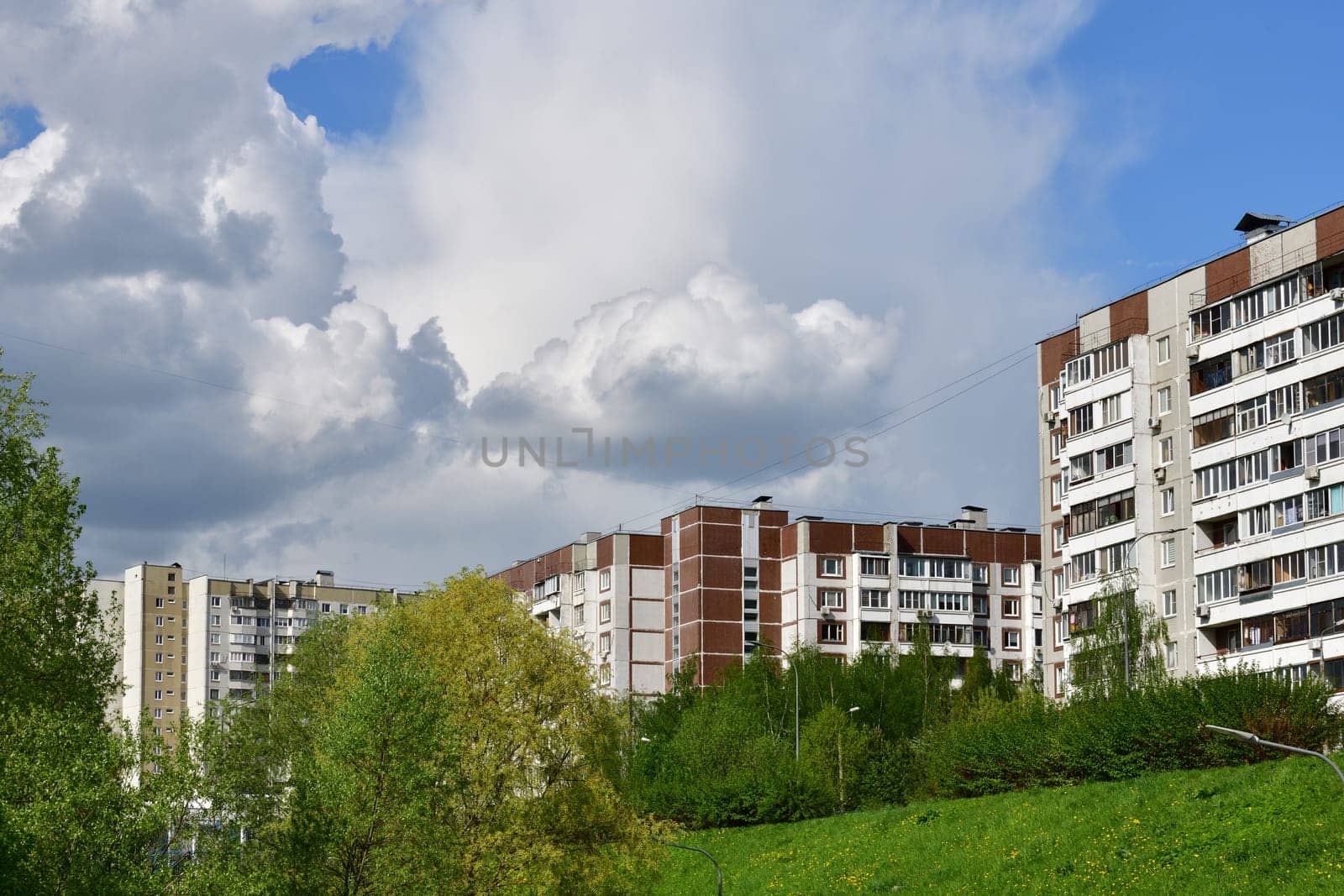 Cityscape in Zelenograd in Moscow, Russia by olgavolodina