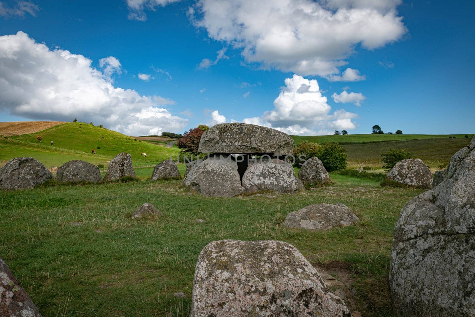 This is the largest stone circle in Denmark and is believed to date back to 3300 BC