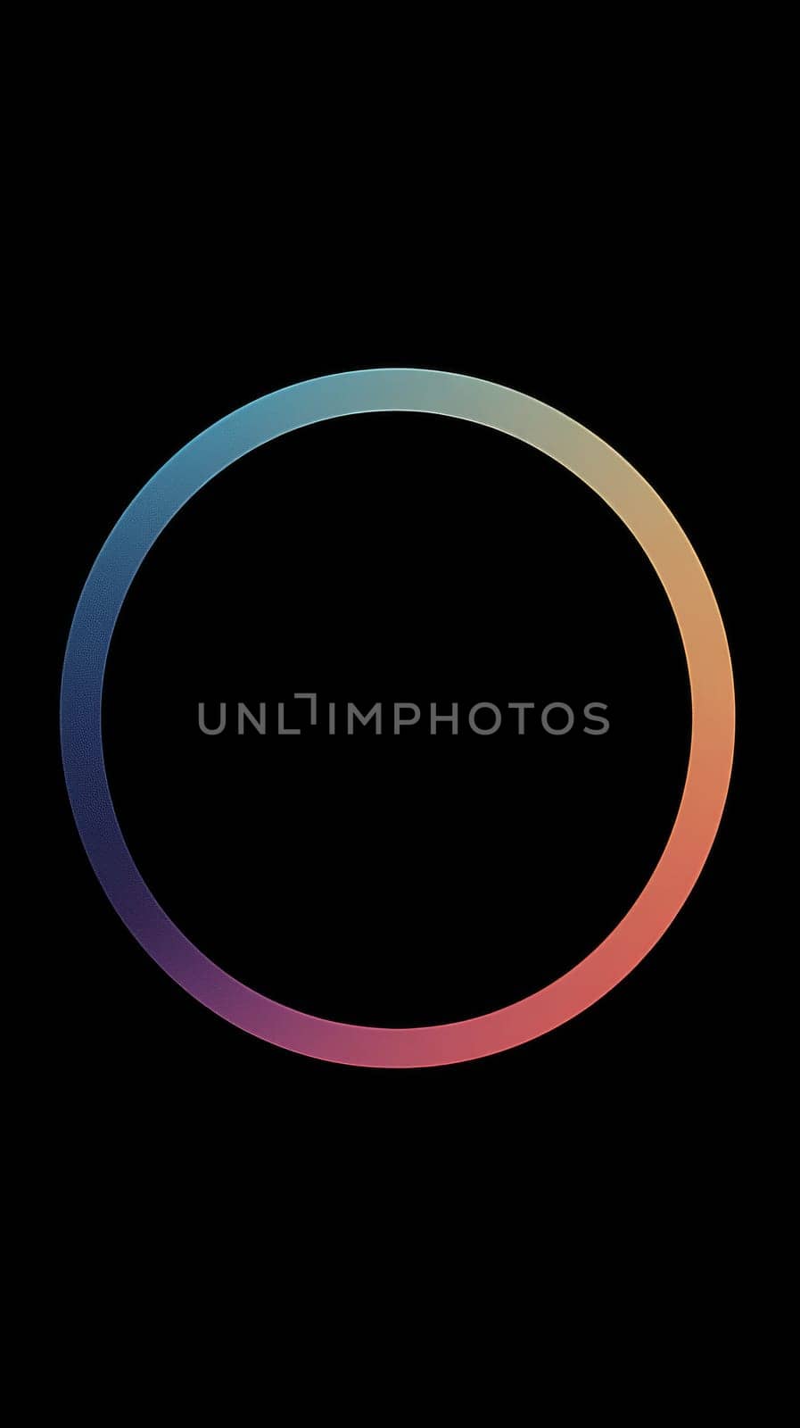 gradient circular abstract design with black background.