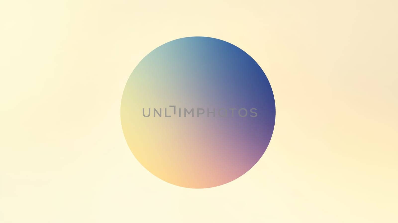 Gradient circle on light background, abstract design. Modern art and color theory concept.