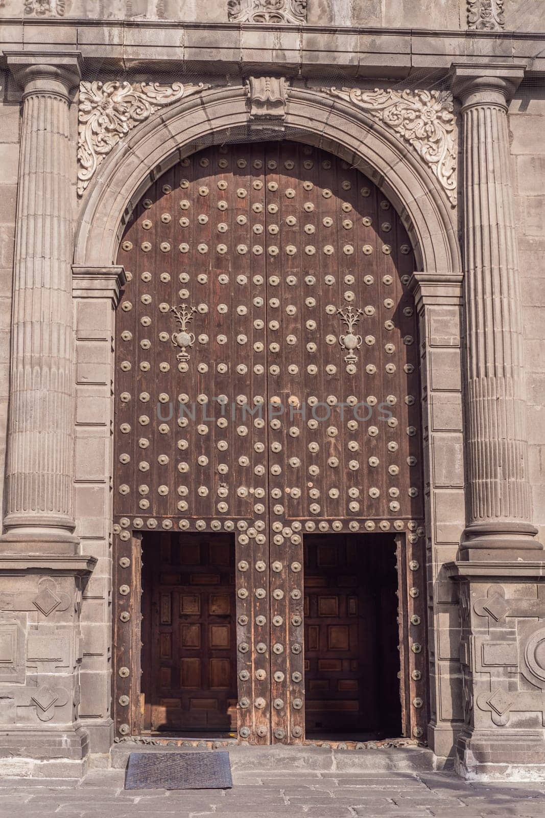 Catedral de Puebla, iconic cathedral in Puebla, Mexico. Historic architecture, religious heritage, and cultural landmark concept.