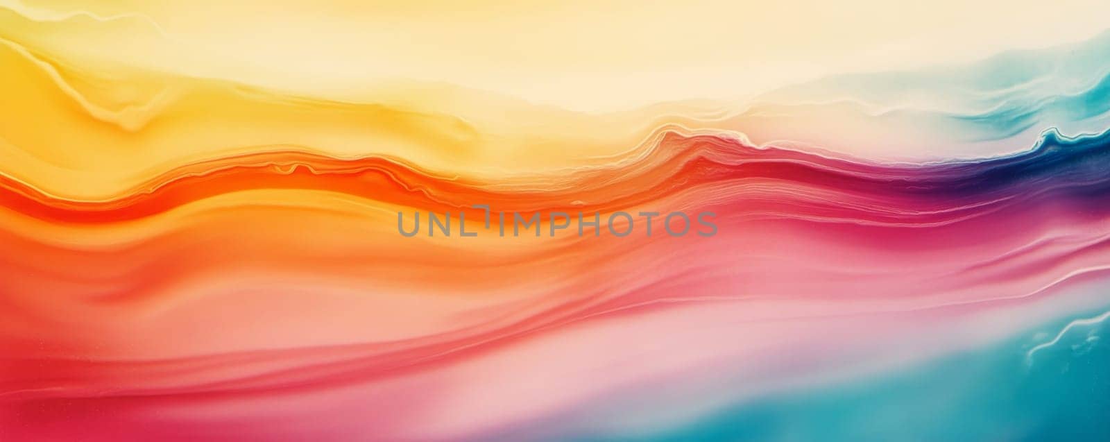 Abstract colorful wave pattern with warm and cool hues, artistic texture. Modern art and design concept.