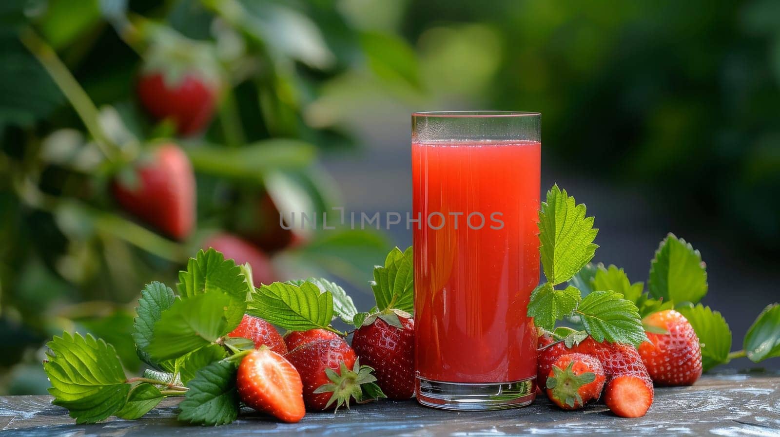 Colorful healthy smoothies and juices with fresh tropical fruits, Generative AI, drink