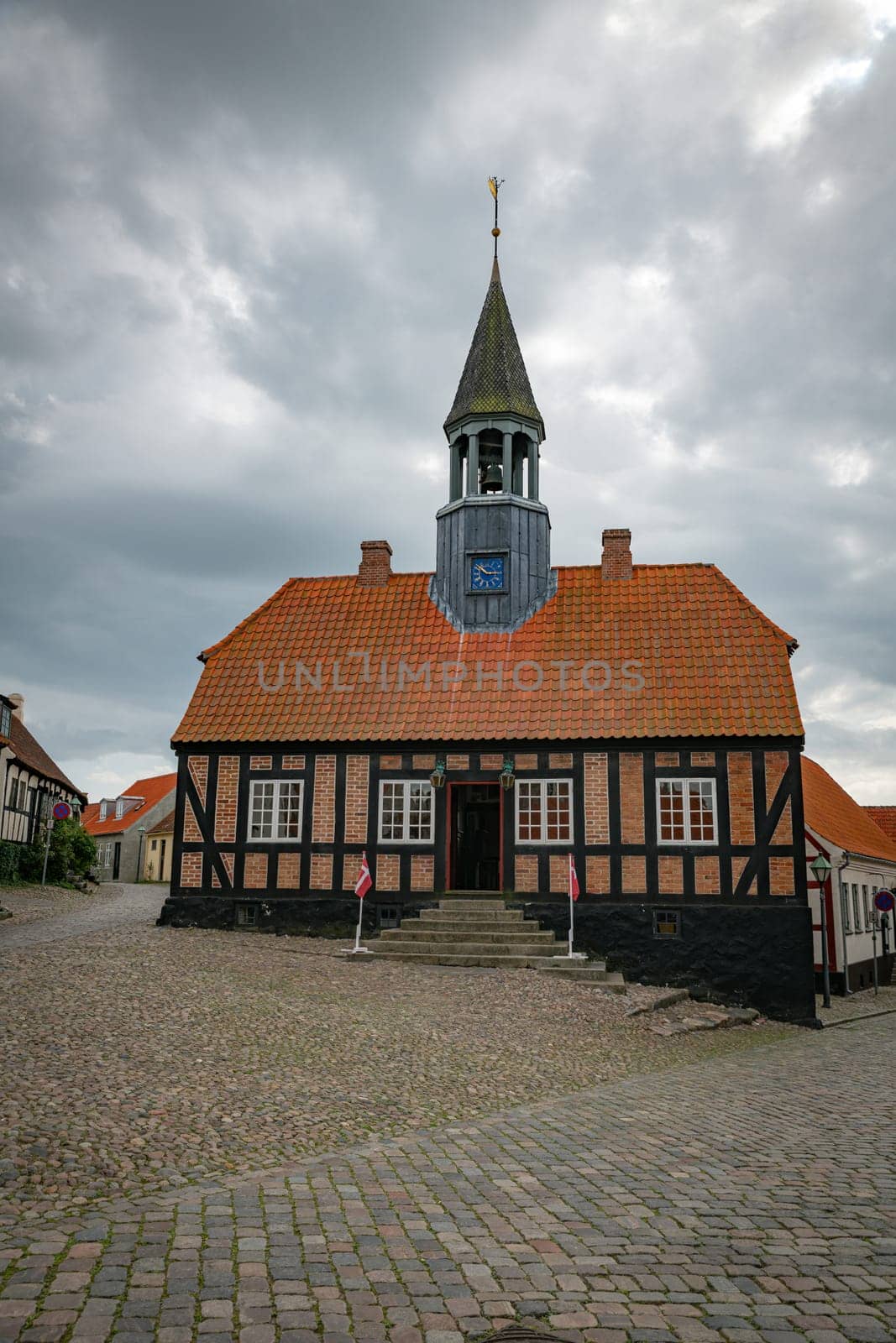 det gamle radhus, the smallest townhall in denmark in the city of ebeltoft