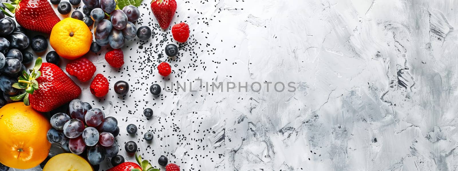 fruits on a light table, selective focus, Generative AI, drink