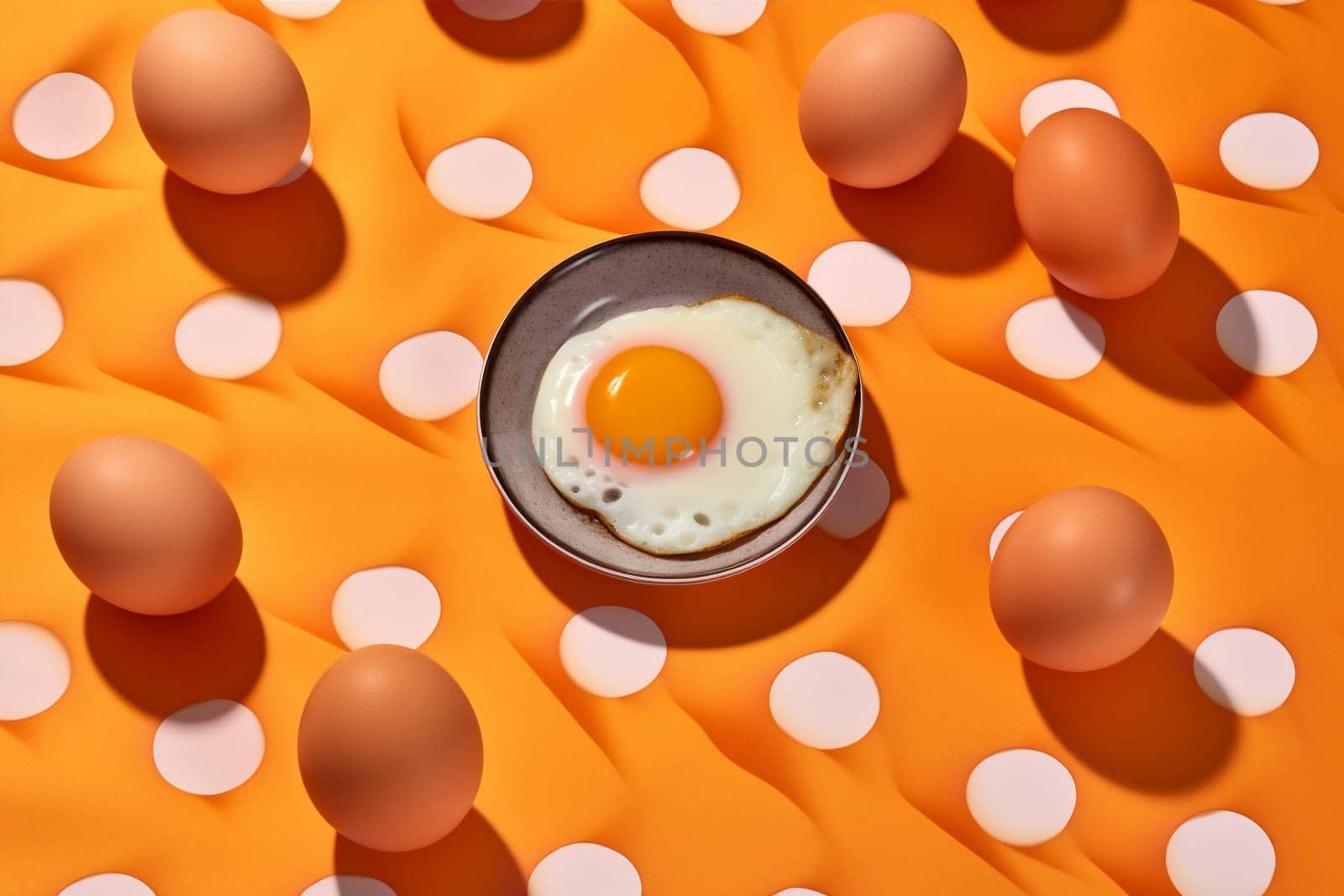 egg healthy texture white wallpaper breakfast background easter yellow food pattern. Generative AI. by Vichizh