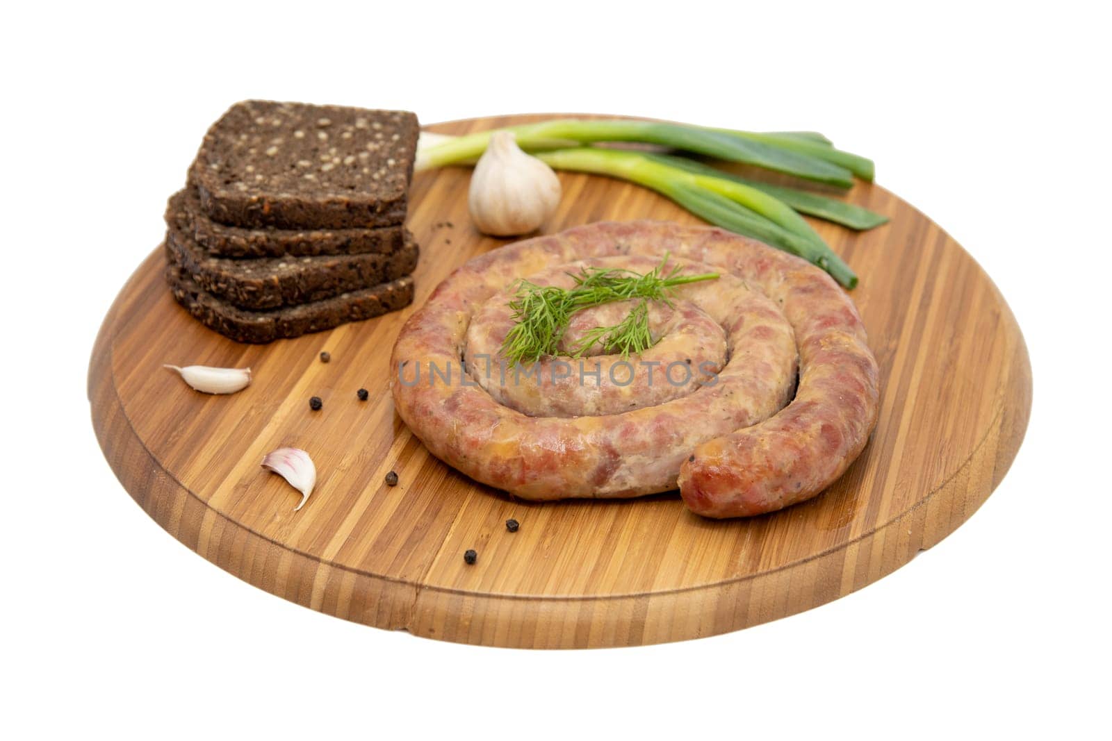 Cumberland sausage with Onion Rustic board