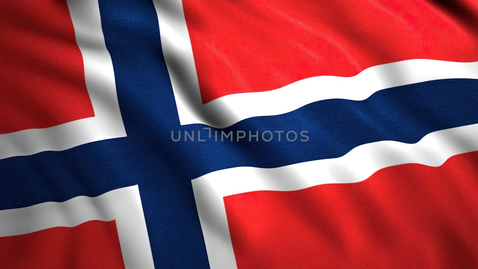 Flag of Norway, slow motion waving background. Motion. Concept pf sport events and international competitions, motion graphics