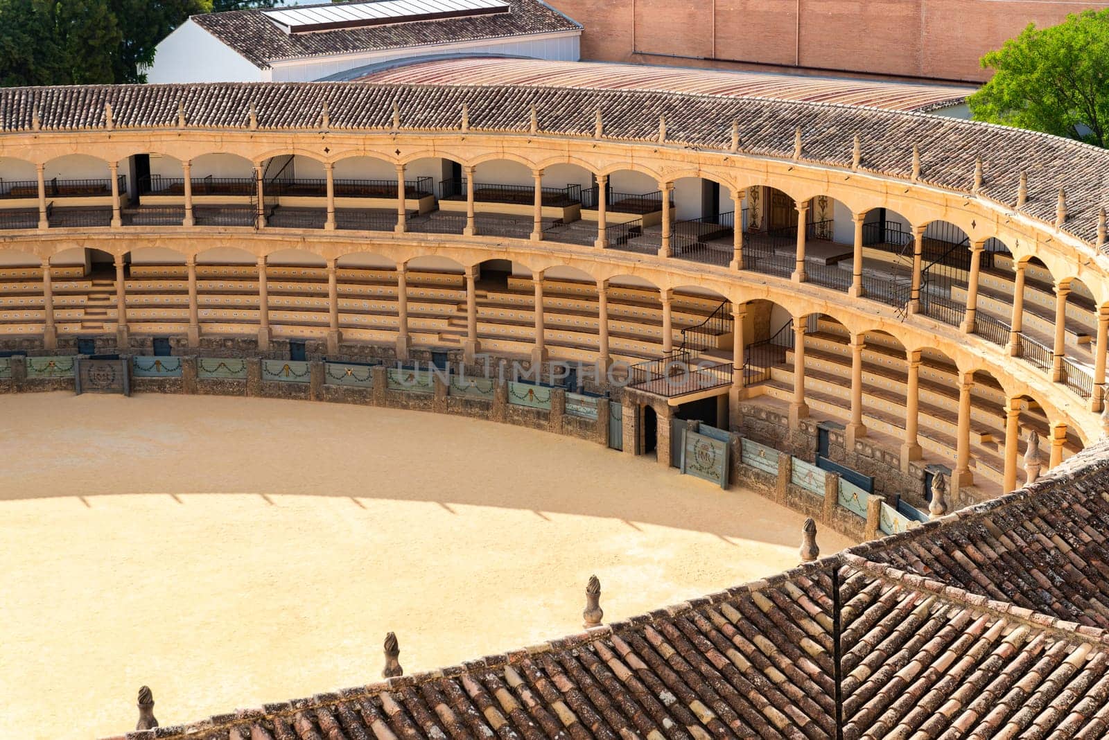 Bullring arena in Ronda. Malaga province, Andalusia, Spain