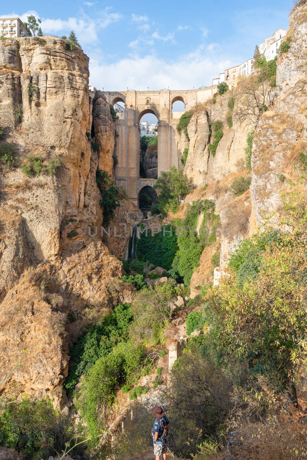 View of the New Bridge of Ronda, Andalusia, Spain