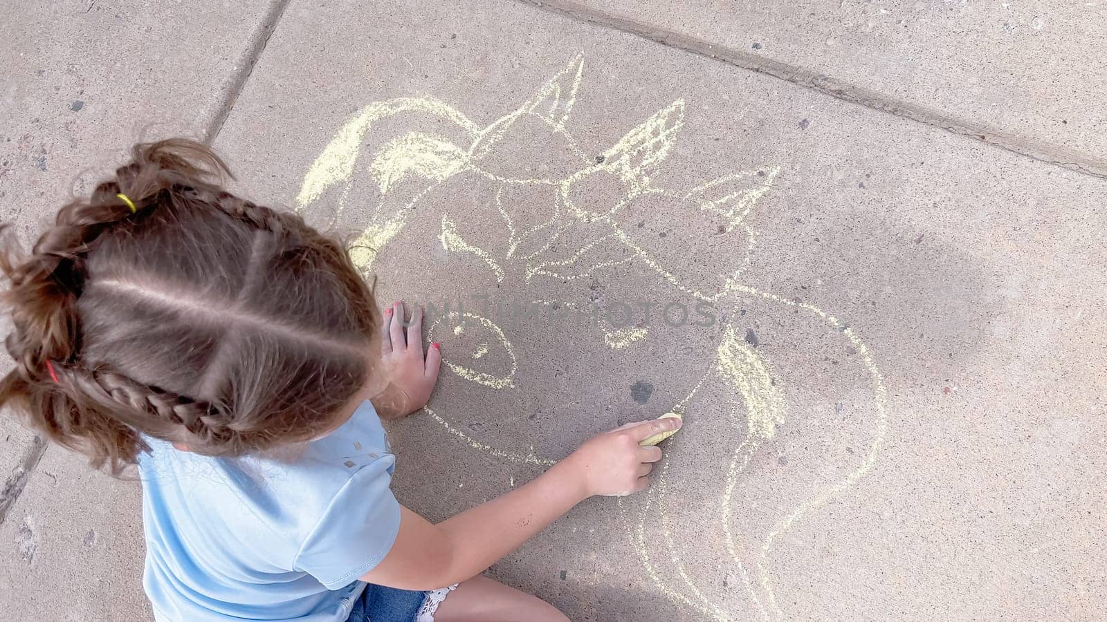 Kids chalk art by arinahabich
