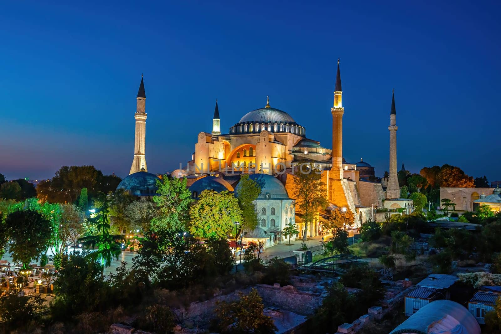 Beautiful view on Hagia Sophia in Istanbul in Turkey  by f11photo