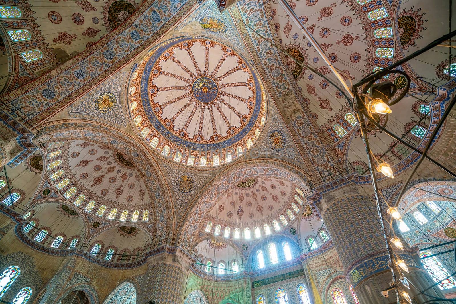 Interior of The Sultanahmet Mosque (Blue Mosque) in Istanbul by f11photo