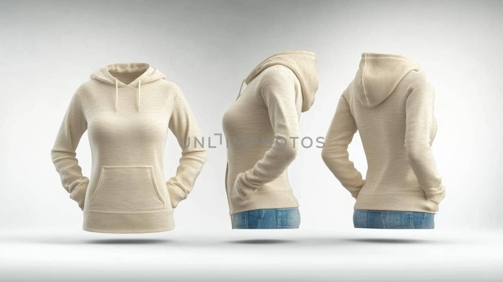 Stylish brown hoodie mockup on mannequin, perfect for showcasing designs. Add modern streetwear to your collection