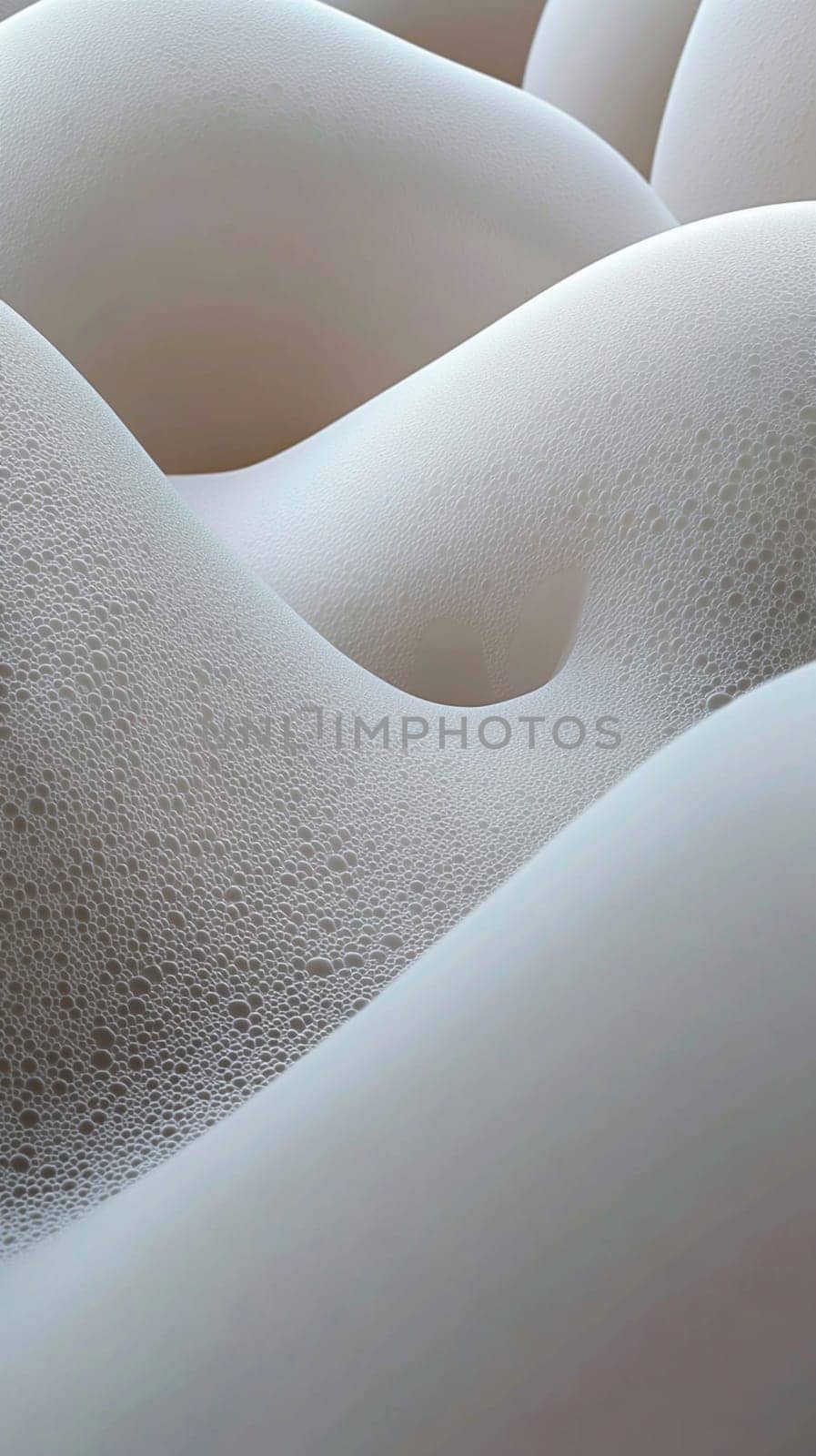 Abstract 3d background featuring smooth, flowing shapes in a harmonious composition, perfect for vertical designs and mobile wallpapers