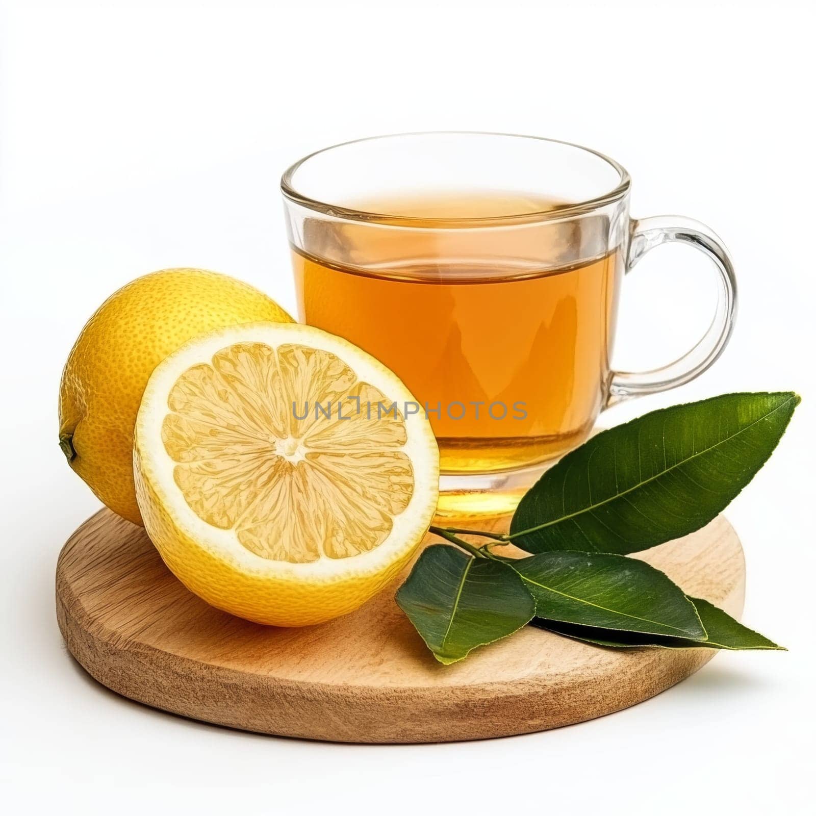 Cold Cure: Hot Tea with Lemon. High quality photo