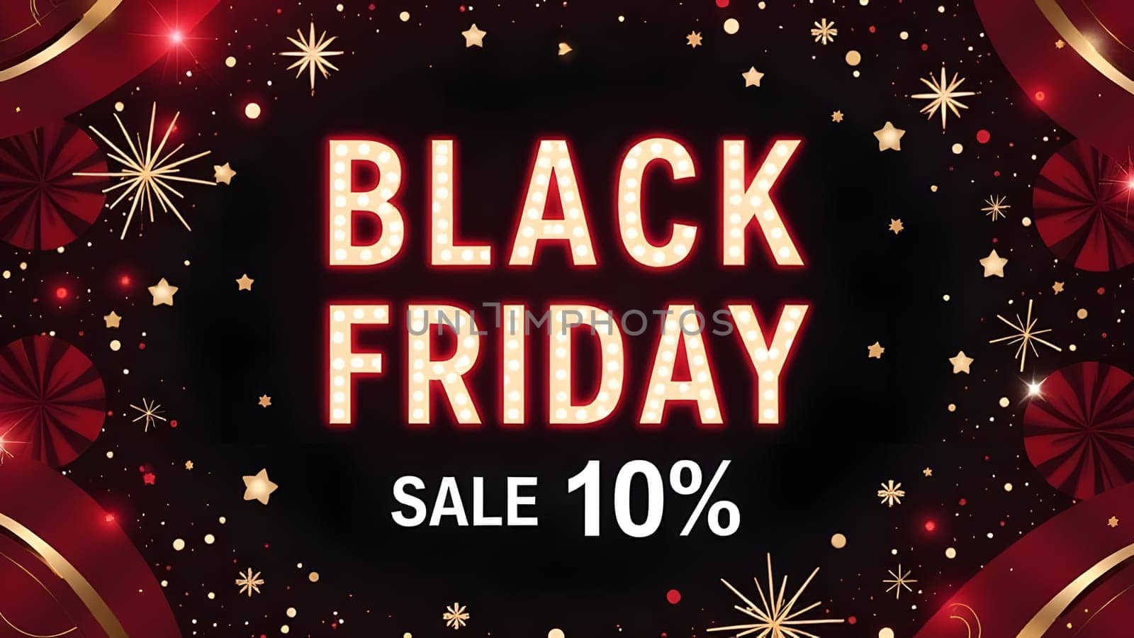 black friday sales stylish mock up, generative ai. High quality photo
