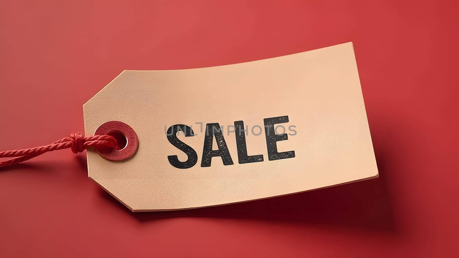 sale stylish tag mock up, generative ai. High quality photo