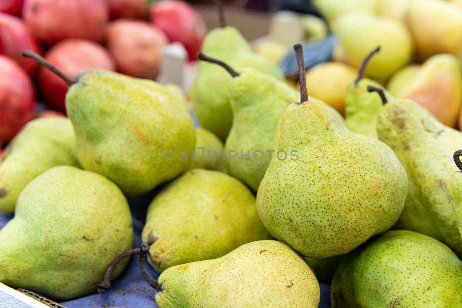 fruit fresh freshness diet pear space background closeup ripe copy crop bunch food agriculture