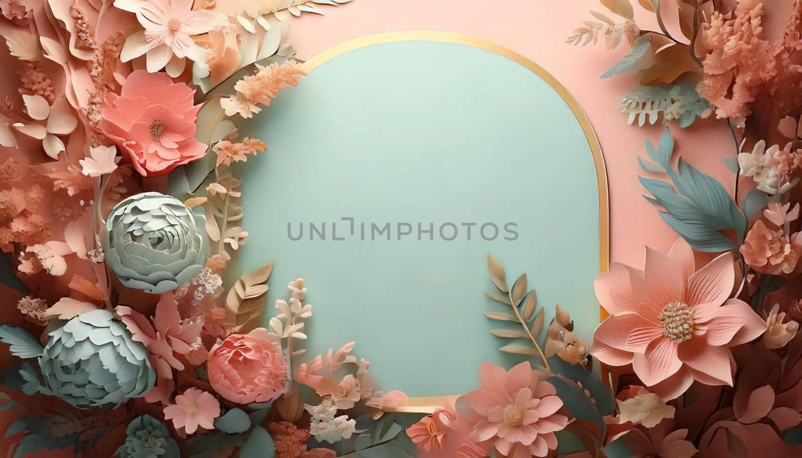 Breathtaking Beauty of Spring. Special Occasion Floral Template. Pastel Colors and Blank Space Floral Frame. Perfect Design for Invitations, Special Occasions and Celebrations. A delicate floral frame designed in soft pastel tones provides the perfect backdrop for invitations, cards, announcements or congratulatory messages. Featuring vibrantly colored flowers, this elegant yet simple design includes a large blank space in the center for adding text. Perfect for special occasions, wedding invitations, birthday cards or social media sharing.