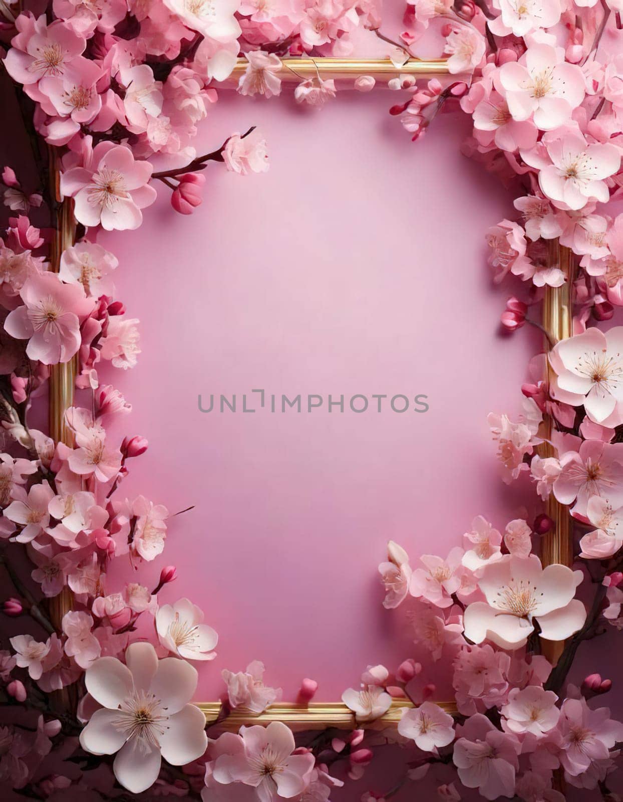 Breathtaking Beauty of Spring. Special Occasion Floral Template. Pastel Colors and Blank Space Floral Frame. Perfect Design for Invitations, Special Occasions and Celebrations. A delicate floral frame designed in soft pastel tones provides the perfect backdrop for invitations, cards, announcements or congratulatory messages. Featuring vibrantly colored flowers, this elegant yet simple design includes a large blank space in the center for adding text. Perfect for special occasions, wedding invitations, birthday cards or social media sharing.