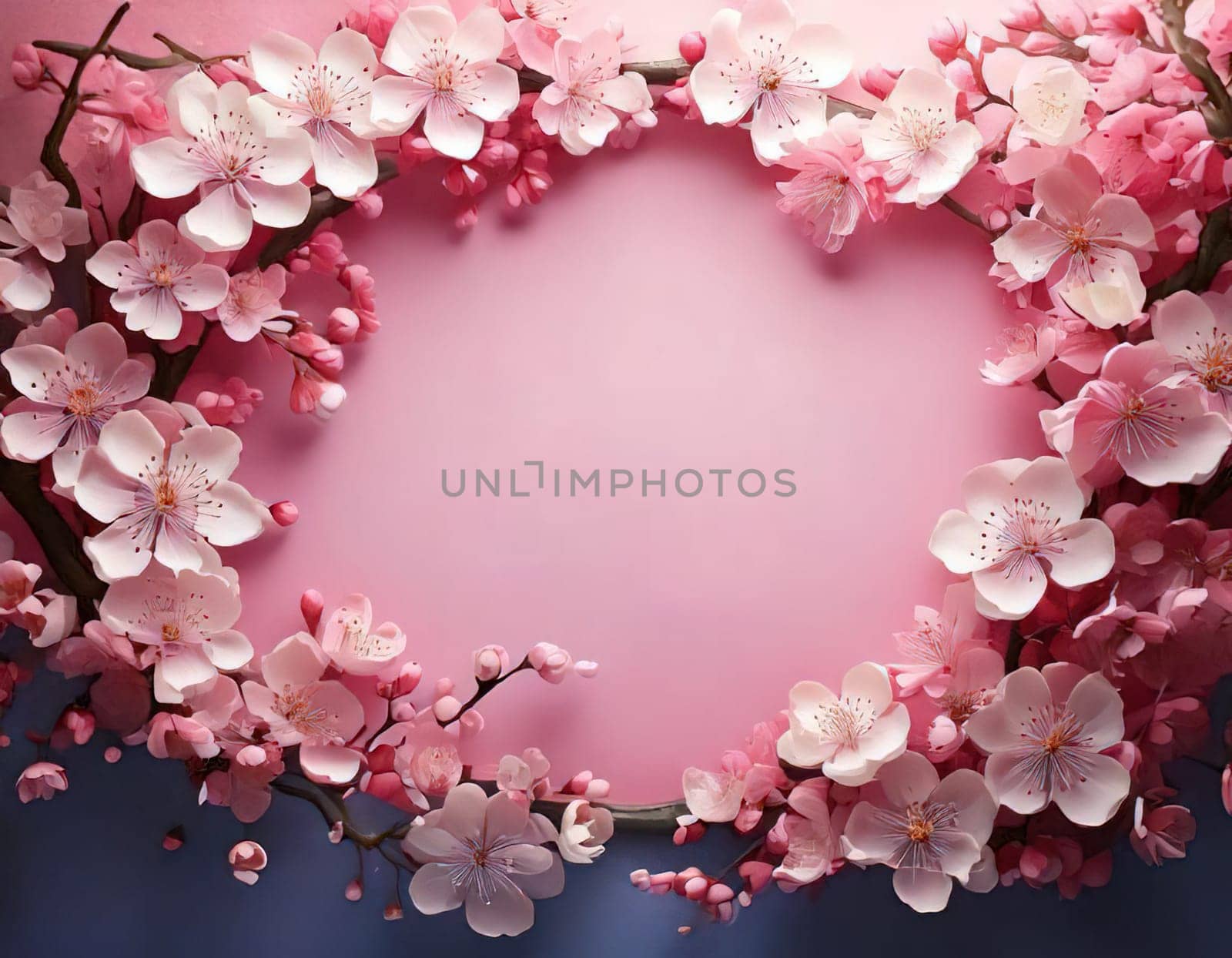 Breathtaking Beauty of Spring. Special Occasion Floral Template. Pastel Colors and Blank Space Floral Frame. Perfect Design for Invitations, Special Occasions and Celebrations. A delicate floral frame designed in soft pastel tones provides the perfect backdrop for invitations, cards, announcements or congratulatory messages. Featuring vibrantly colored flowers, this elegant yet simple design includes a large blank space in the center for adding text. Perfect for special occasions, wedding invitations, birthday cards or social media sharing.