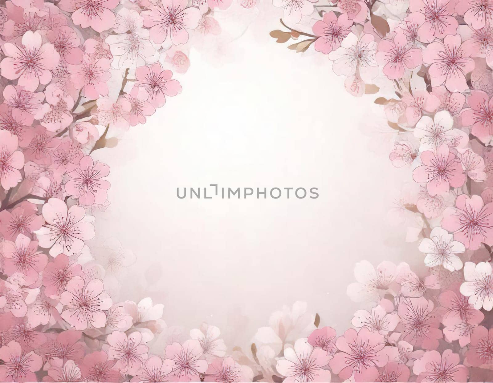 Breathtaking Beauty of Spring. Special Occasion Floral Template. Pastel Colors and Blank Space Floral Frame. Perfect Design for Invitations, Special Occasions and Celebrations. A delicate floral frame designed in soft pastel tones provides the perfect backdrop for invitations, cards, announcements or congratulatory messages. Featuring vibrantly colored flowers, this elegant yet simple design includes a large blank space in the center for adding text. Perfect for special occasions, wedding invitations, birthday cards or social media sharing.