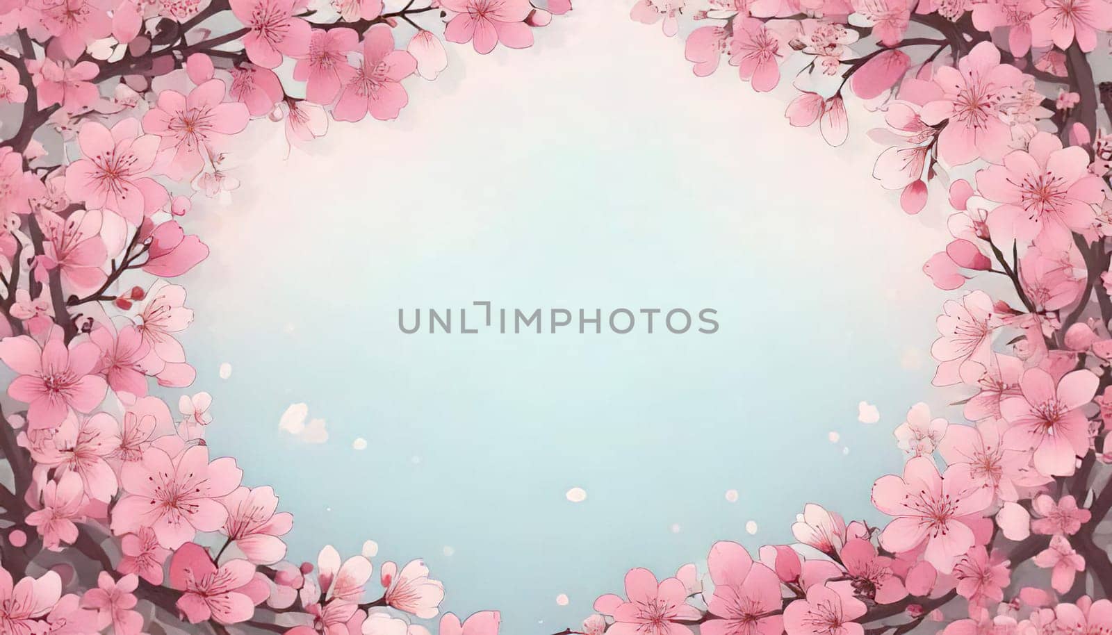 Breathtaking Beauty of Spring. Special Occasion Floral Template. Pastel Colors and Blank Space Floral Frame. Perfect Design for Invitations, Special Occasions and Celebrations. A delicate floral frame designed in soft pastel tones provides the perfect backdrop for invitations, cards, announcements or congratulatory messages. Featuring vibrantly colored flowers, this elegant yet simple design includes a large blank space in the center for adding text. Perfect for special occasions, wedding invitations, birthday cards or social media sharing.