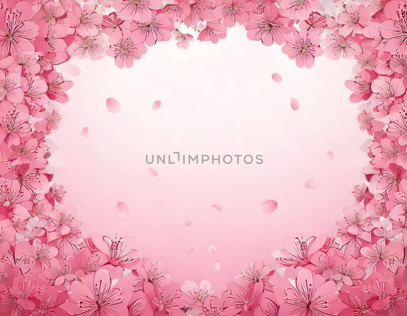 Breathtaking Beauty of Spring. Special Occasion Floral Template. Pastel Colors and Blank Space Floral Frame. Perfect Design for Invitations, Special Occasions and Celebrations. A delicate floral frame designed in soft pastel tones provides the perfect backdrop for invitations, cards, announcements or congratulatory messages. Featuring vibrantly colored flowers, this elegant yet simple design includes a large blank space in the center for adding text. Perfect for special occasions, wedding invitations, birthday cards or social media sharing.