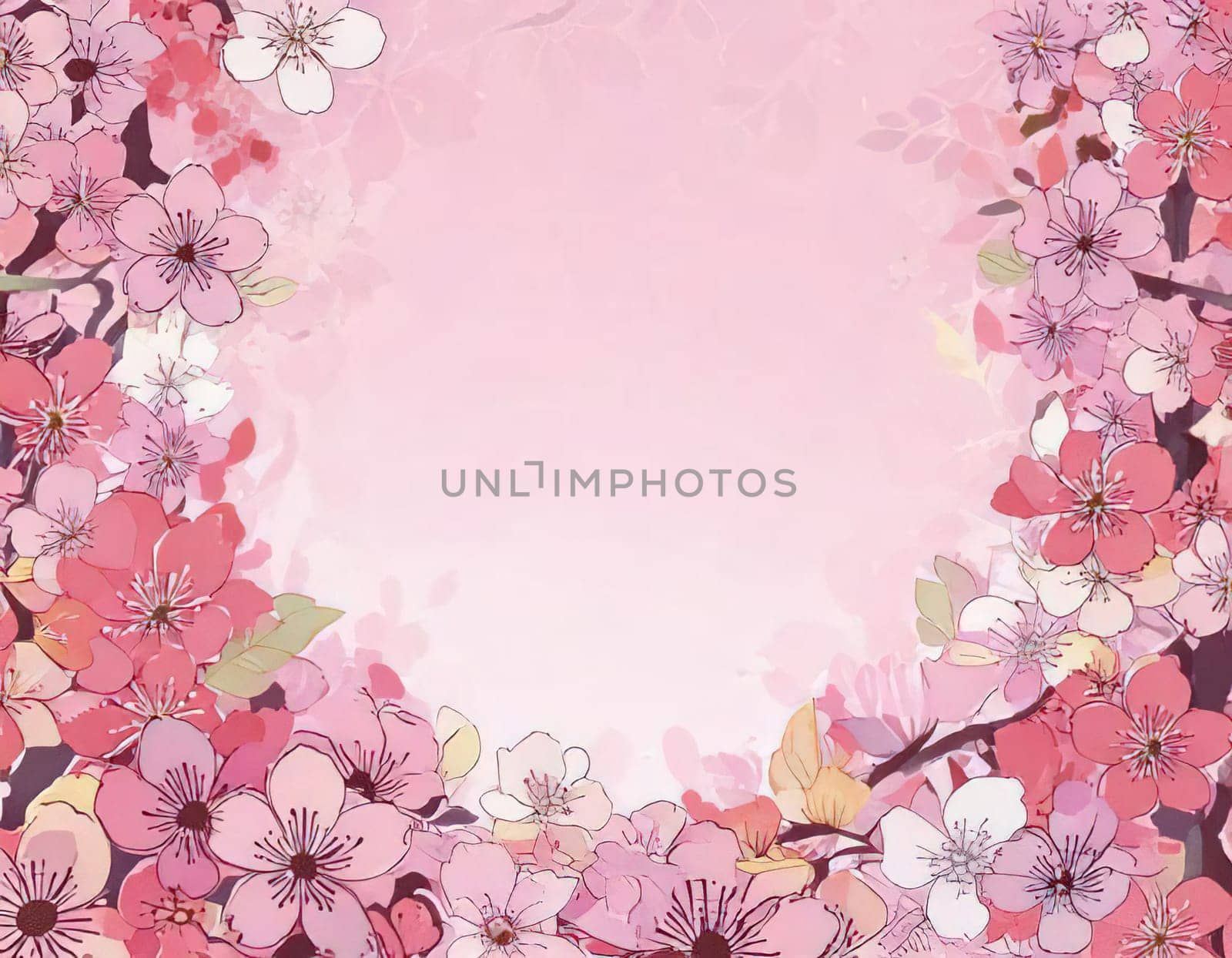 Breathtaking Beauty of Spring. Special Occasion Floral Template. Pastel Colors and Blank Space Floral Frame. Perfect Design for Invitations, Special Occasions and Celebrations. A delicate floral frame designed in soft pastel tones provides the perfect backdrop for invitations, cards, announcements or congratulatory messages. Featuring vibrantly colored flowers, this elegant yet simple design includes a large blank space in the center for adding text. Perfect for special occasions, wedding invitations, birthday cards or social media sharing.