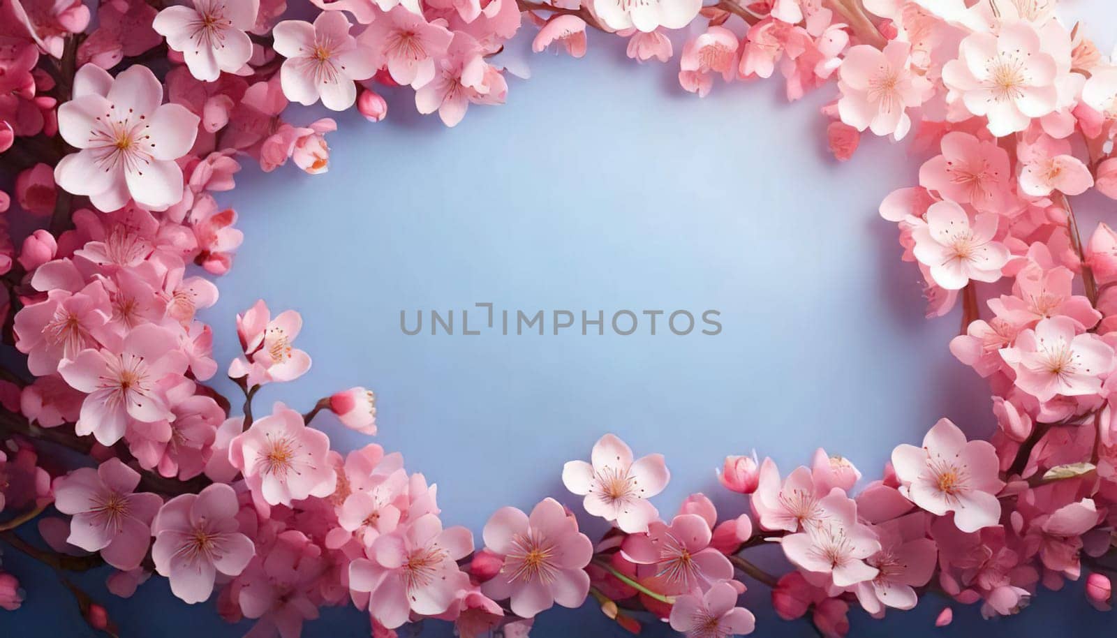 Breathtaking Beauty of Spring. Special Occasion Floral Template. Pastel Colors and Blank Space Floral Frame. Perfect Design for Invitations, Special Occasions and Celebrations. A delicate floral frame designed in soft pastel tones provides the perfect backdrop for invitations, cards, announcements or congratulatory messages. Featuring vibrantly colored flowers, this elegant yet simple design includes a large blank space in the center for adding text. Perfect for special occasions, wedding invitations, birthday cards or social media sharing.
